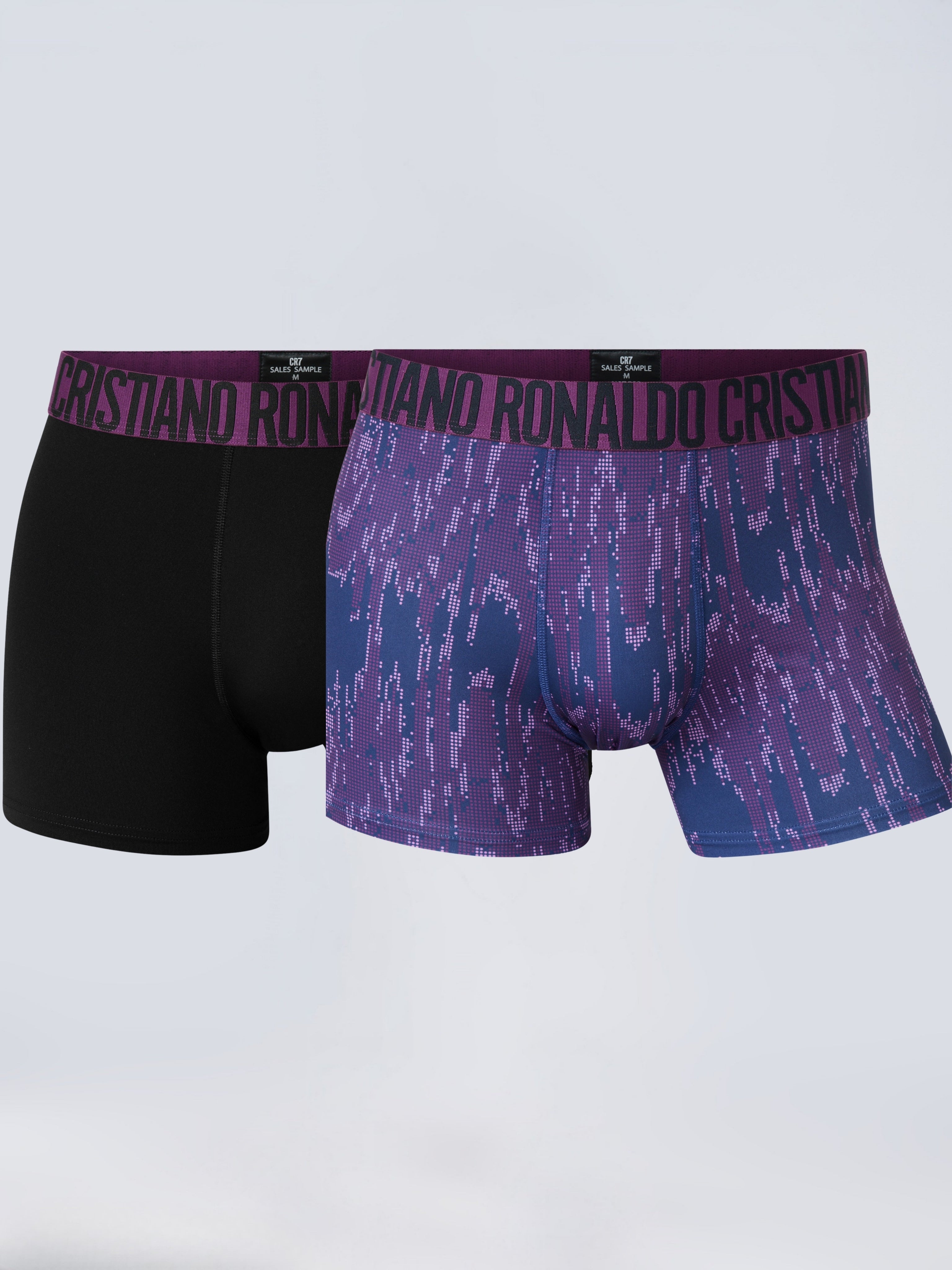 CR7 Trunks – Premium Comfort Fit Cotton Stretch Underwear (Pack of 2)