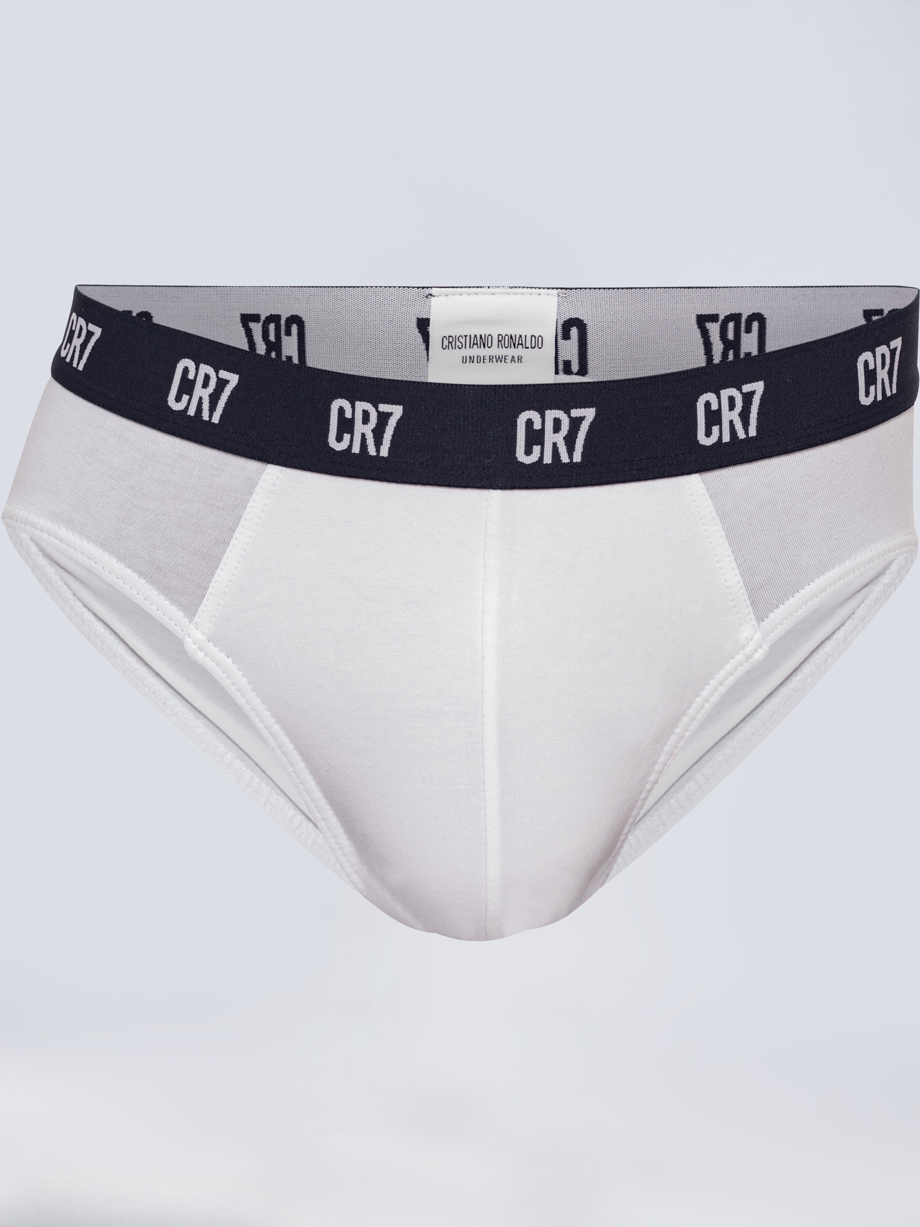 CR7 PURECORE Briefs – 3-Pack | Black, Grey & White