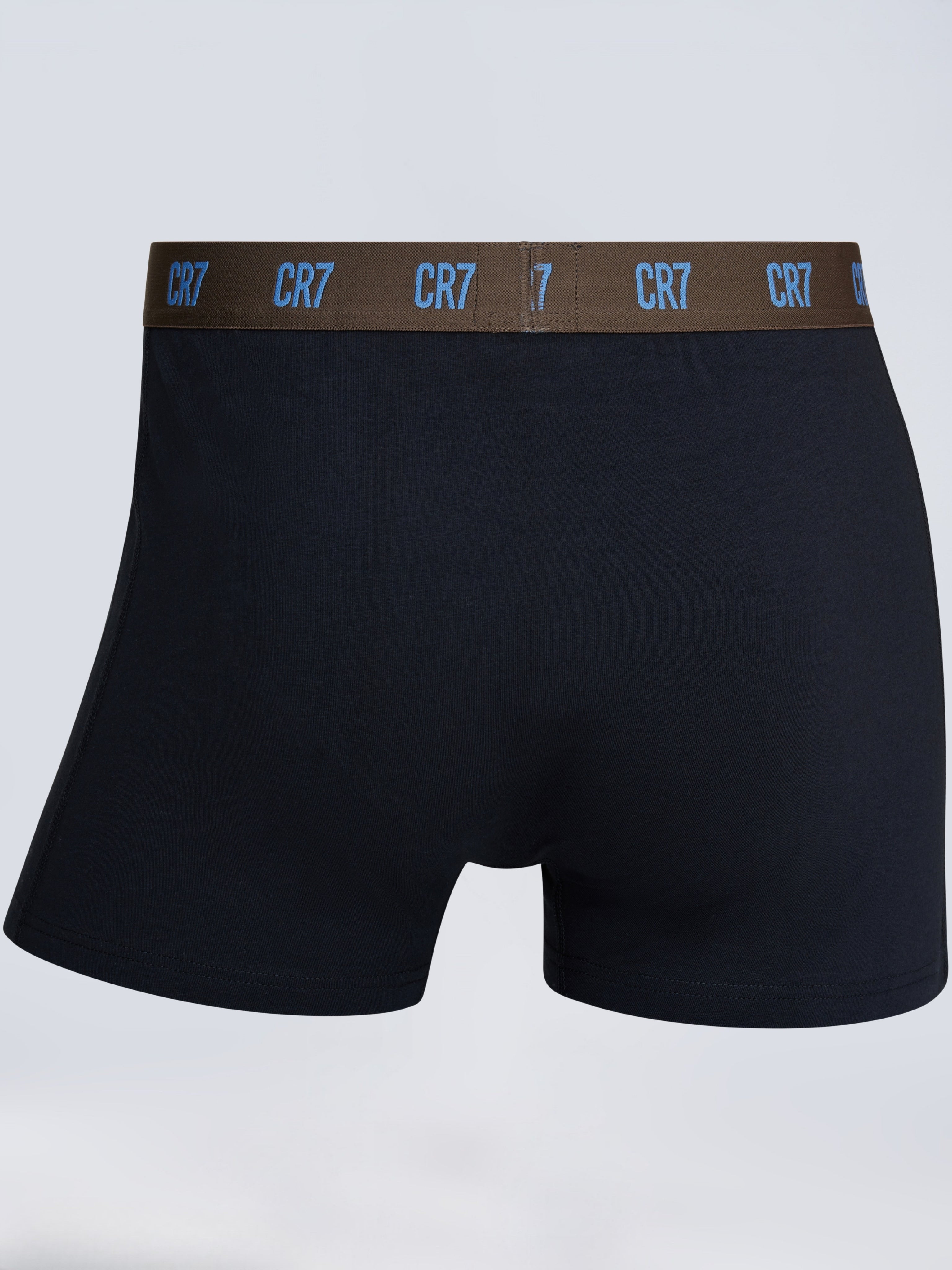 CR7 Men’s Premium Cotton Stretch Trunks – | Pack of 3 | Comfort Fit Boxer Trunks