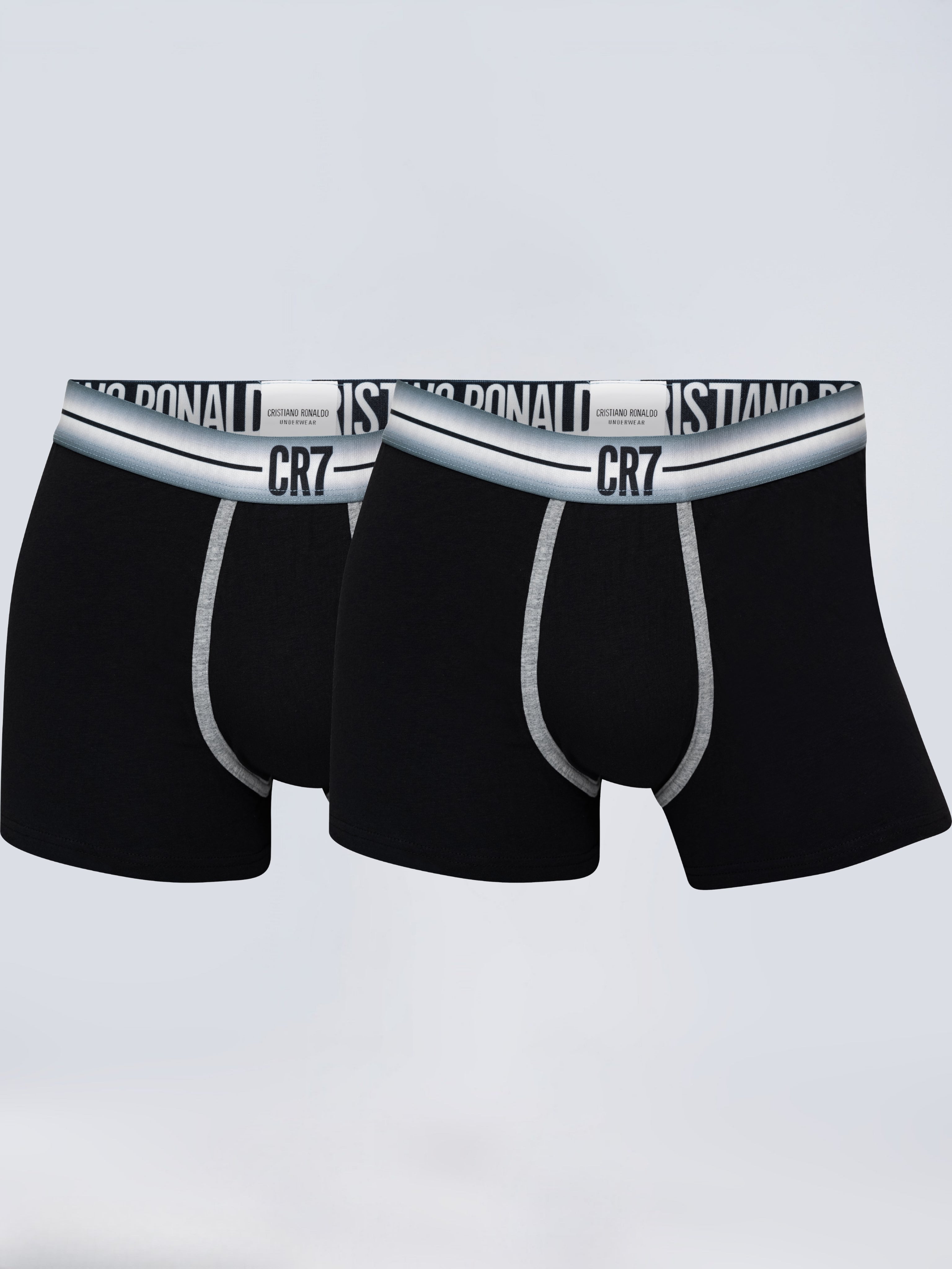 CR7 Trunks – Premium Comfort Fit Cotton Stretch Underwear (2 Pack)