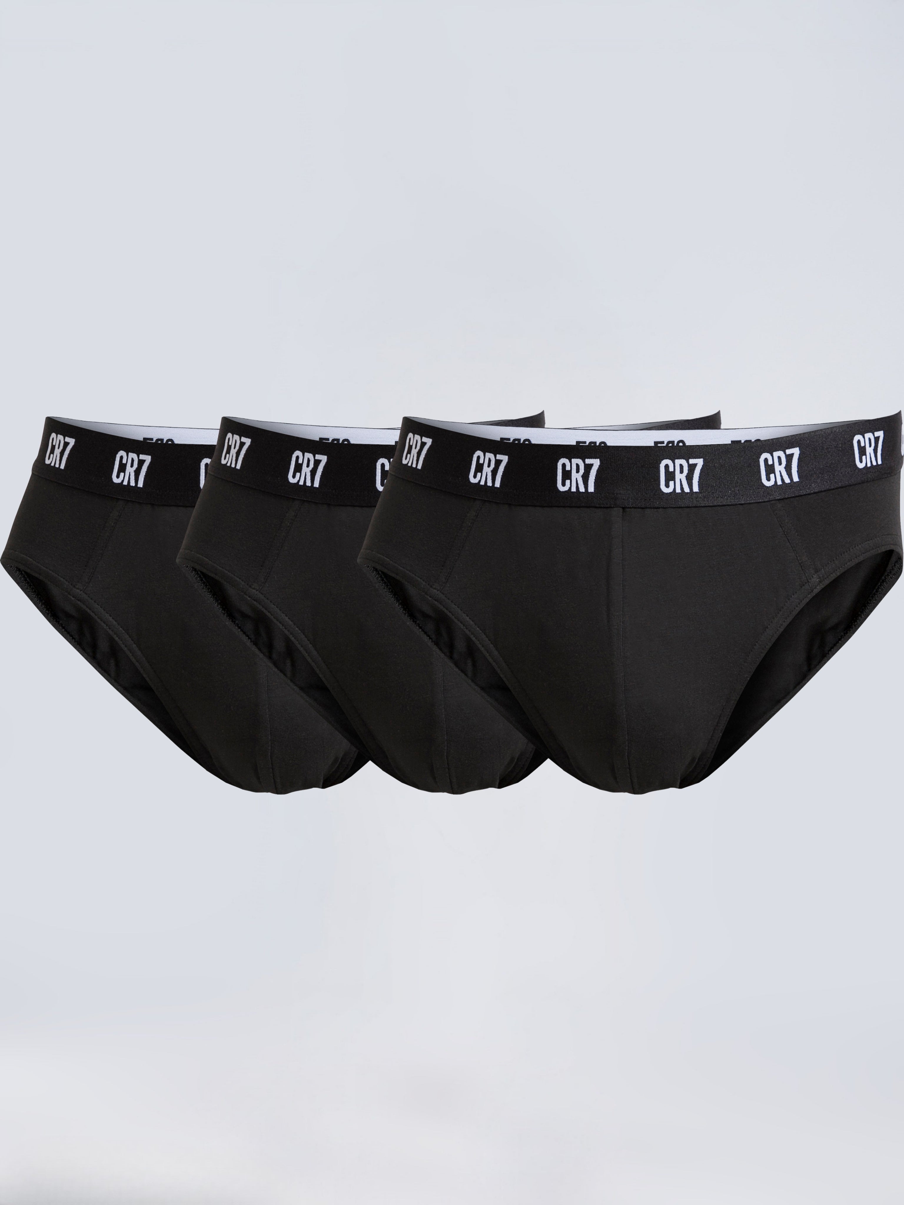 CR7 BLACK LABEL Briefs – 3-Pack | Black