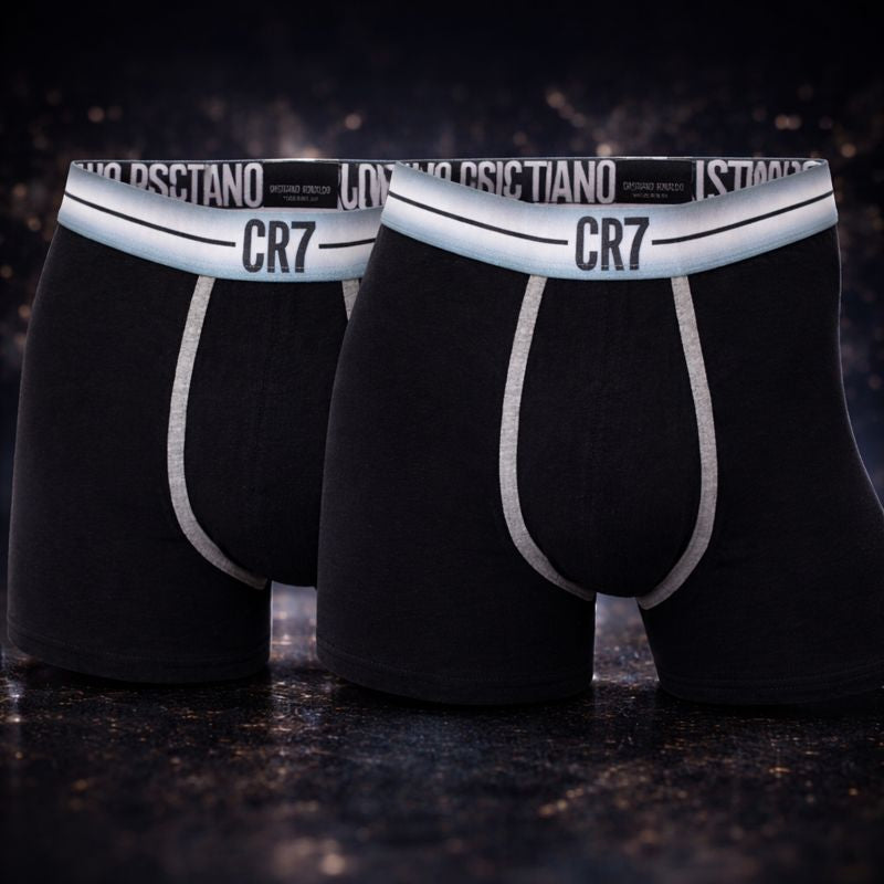 CR7 Cristiano Ronaldo Trunks – Premium Comfort Fit Cotton Stretch Underwear (2 Pack)