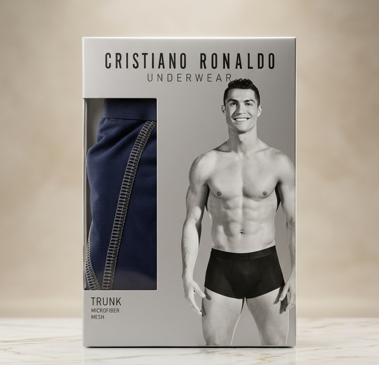 CR7 Cristiano Ronaldo Trunk – Premium Comfort Fit Cotton Stretch Underwear (Pack of 1)