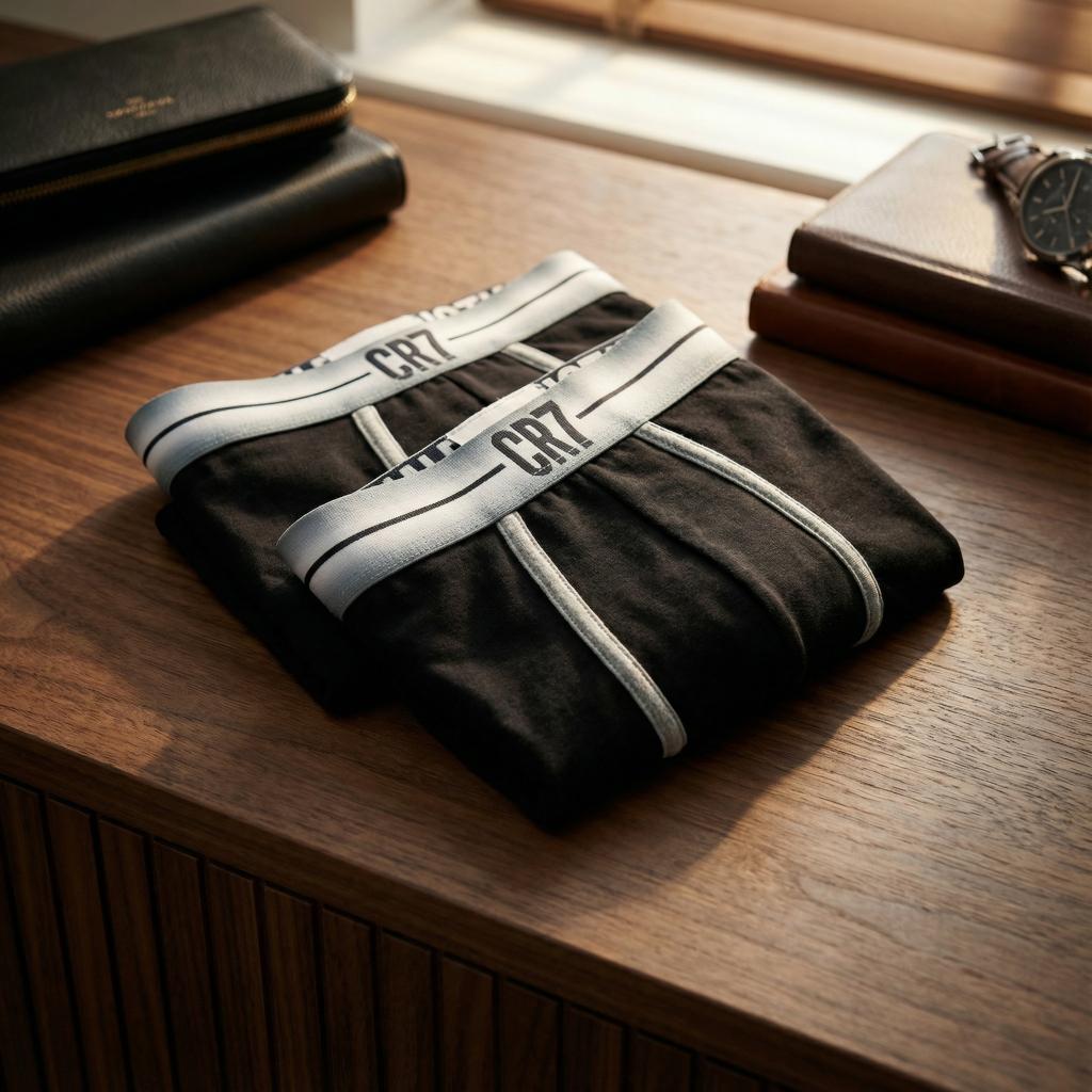 CR7 Cristiano Ronaldo Trunks – Premium Comfort Fit Cotton Stretch Underwear (2 Pack)