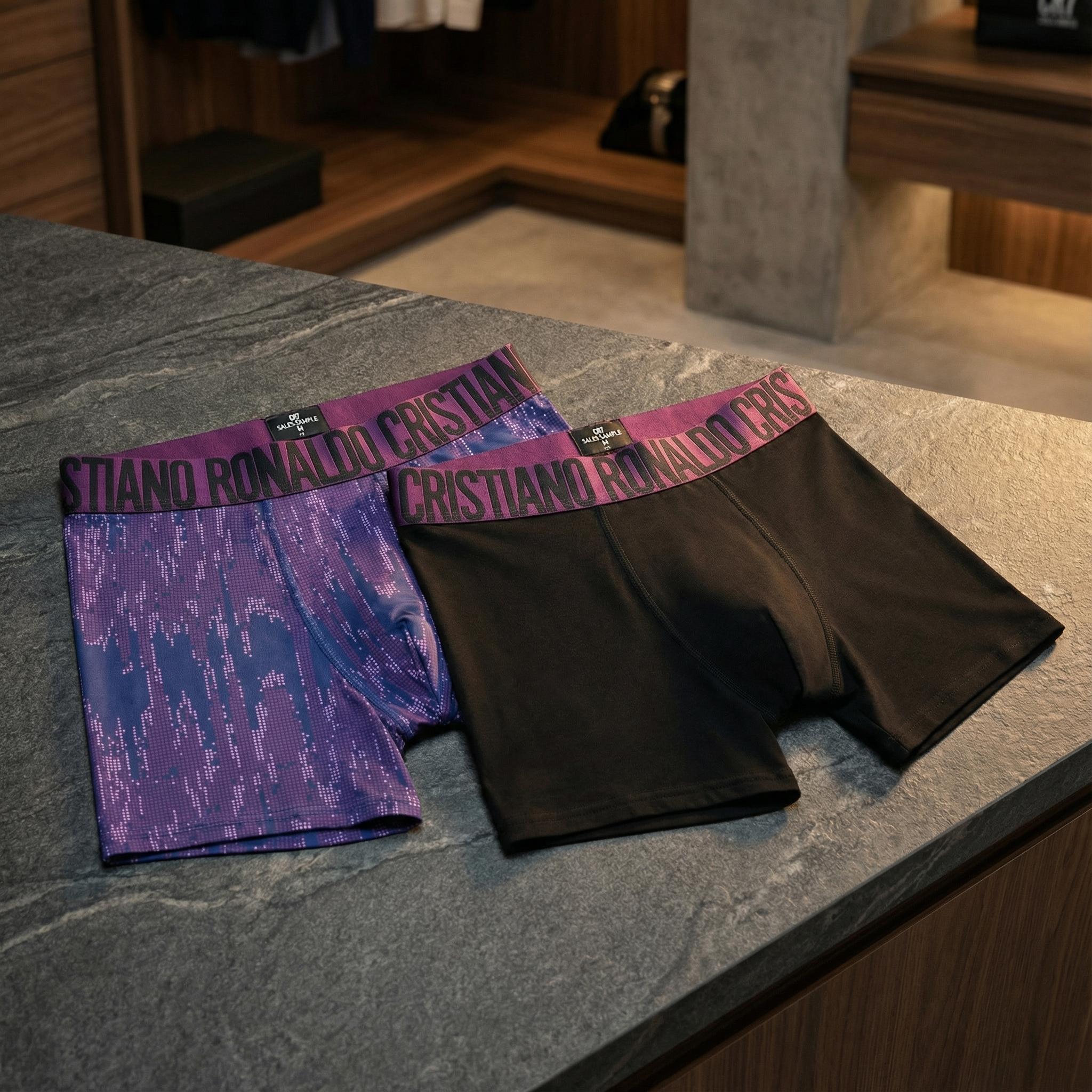 CR7 Cristiano Ronaldo Trunks – Premium Comfort Fit Cotton Stretch Underwear (Pack of 2)