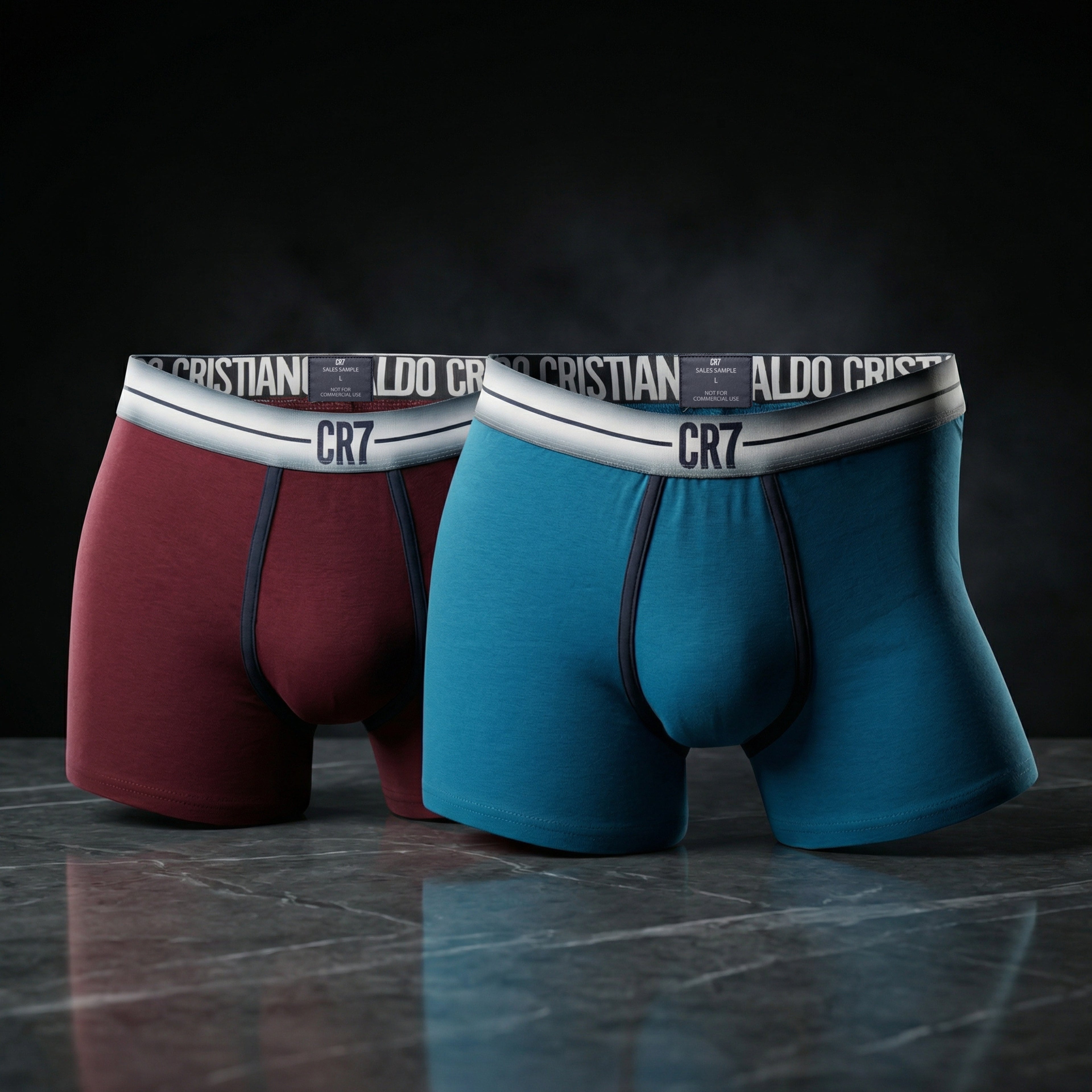 CR7 Cristiano Ronaldo Trunks – Premium Comfort Fit Cotton Stretch Underwear (2 Pack)