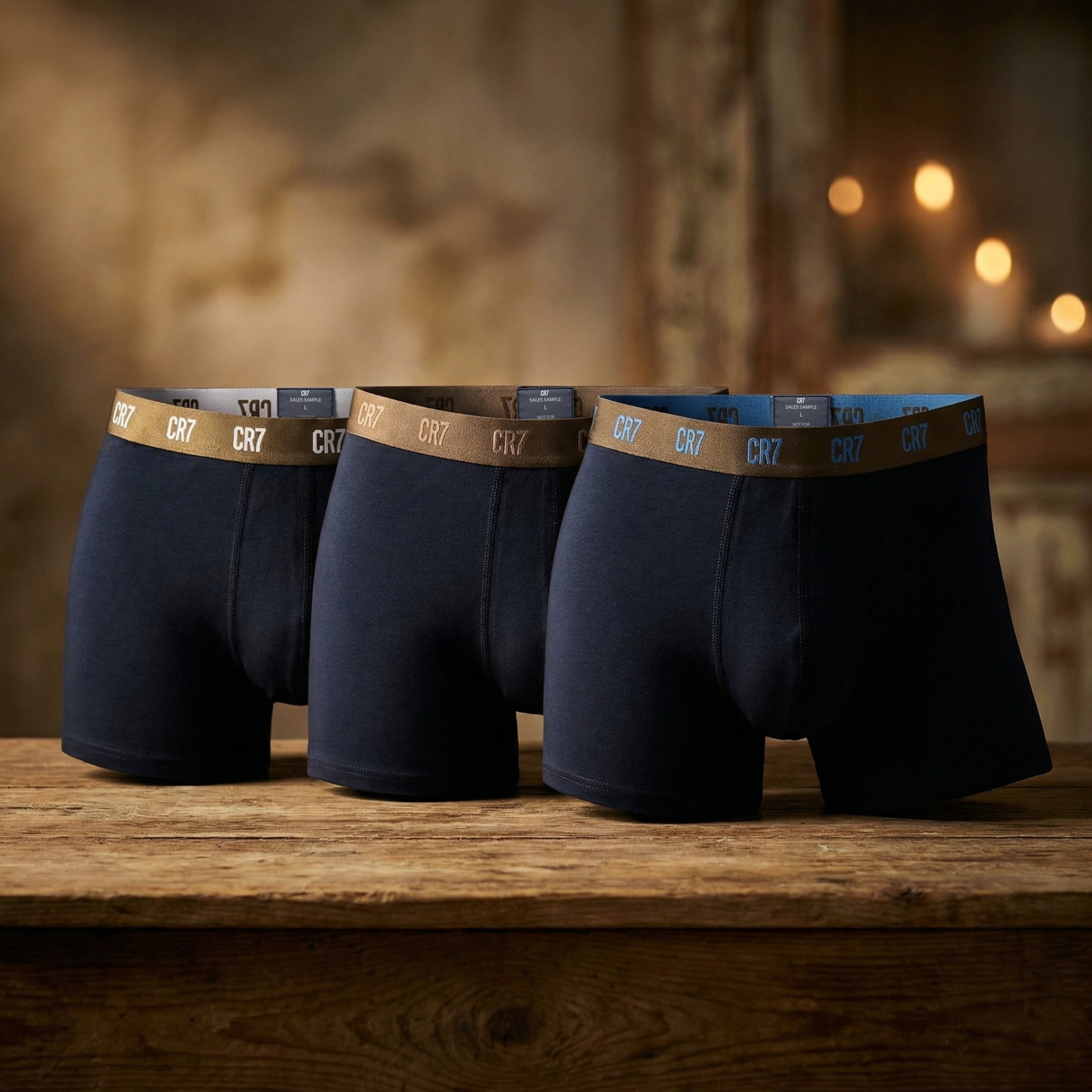 CR7 Cristiano Ronaldo Men’s Premium Cotton Stretch Trunks – | Pack of 3 | Comfort Fit Boxer Trunks