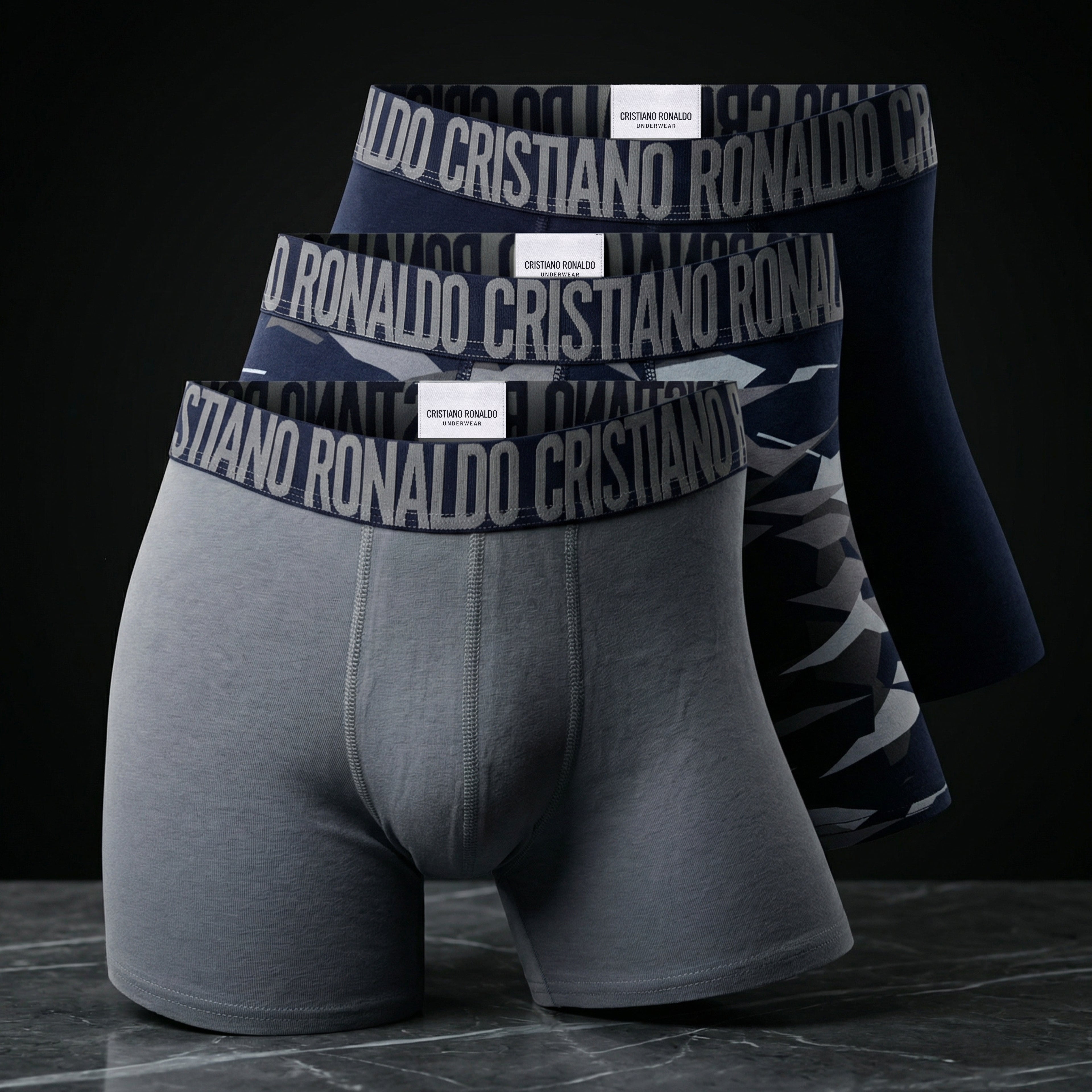 CR7 Cristiano Ronaldo Trunks – Premium Comfort Fit Cotton Stretch Underwear (3 Pack)