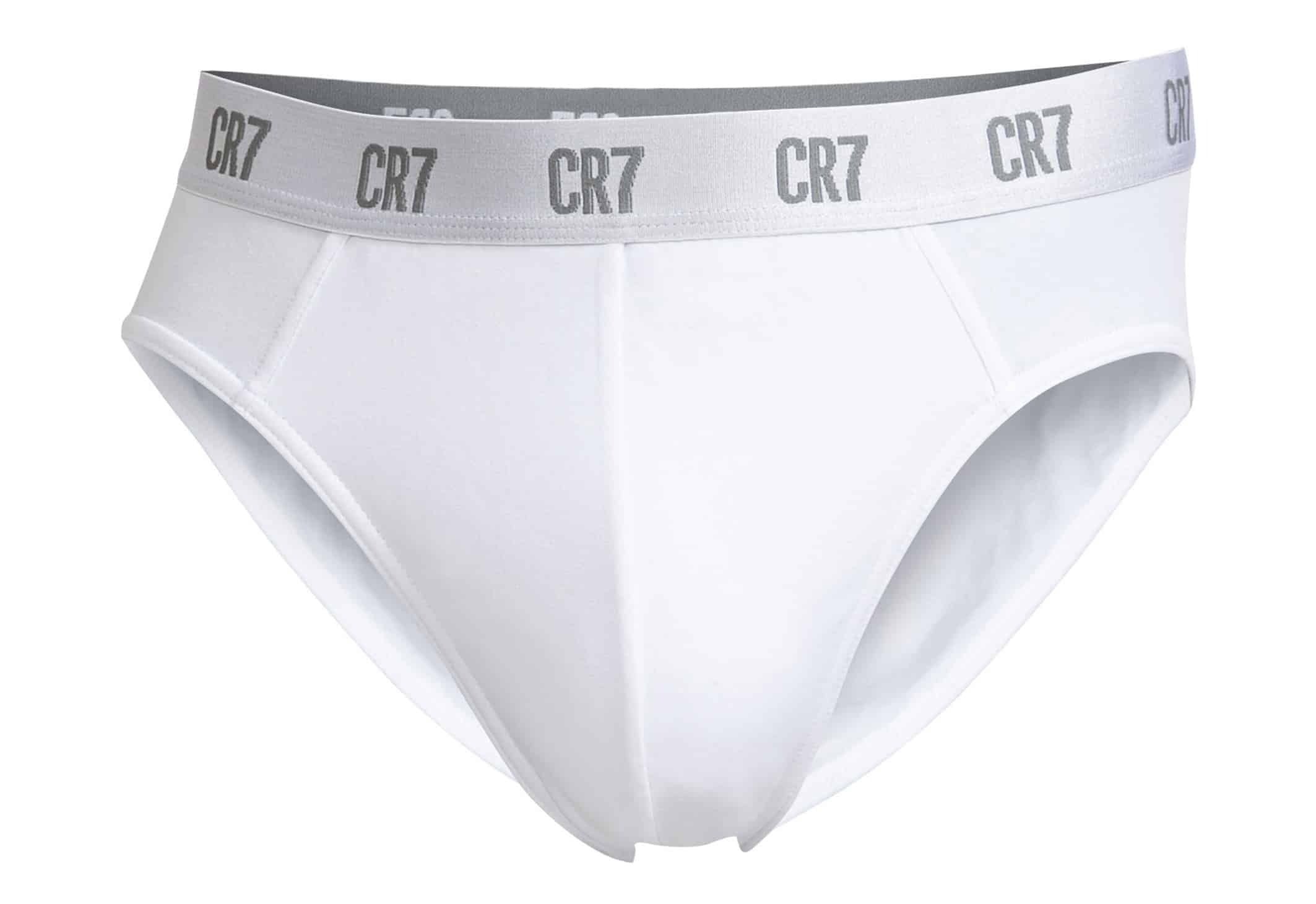CR7 Cristiano Ronaldo Men’s Cotton Briefs – Pack of 3 (White) | Everyday Comfort Fit